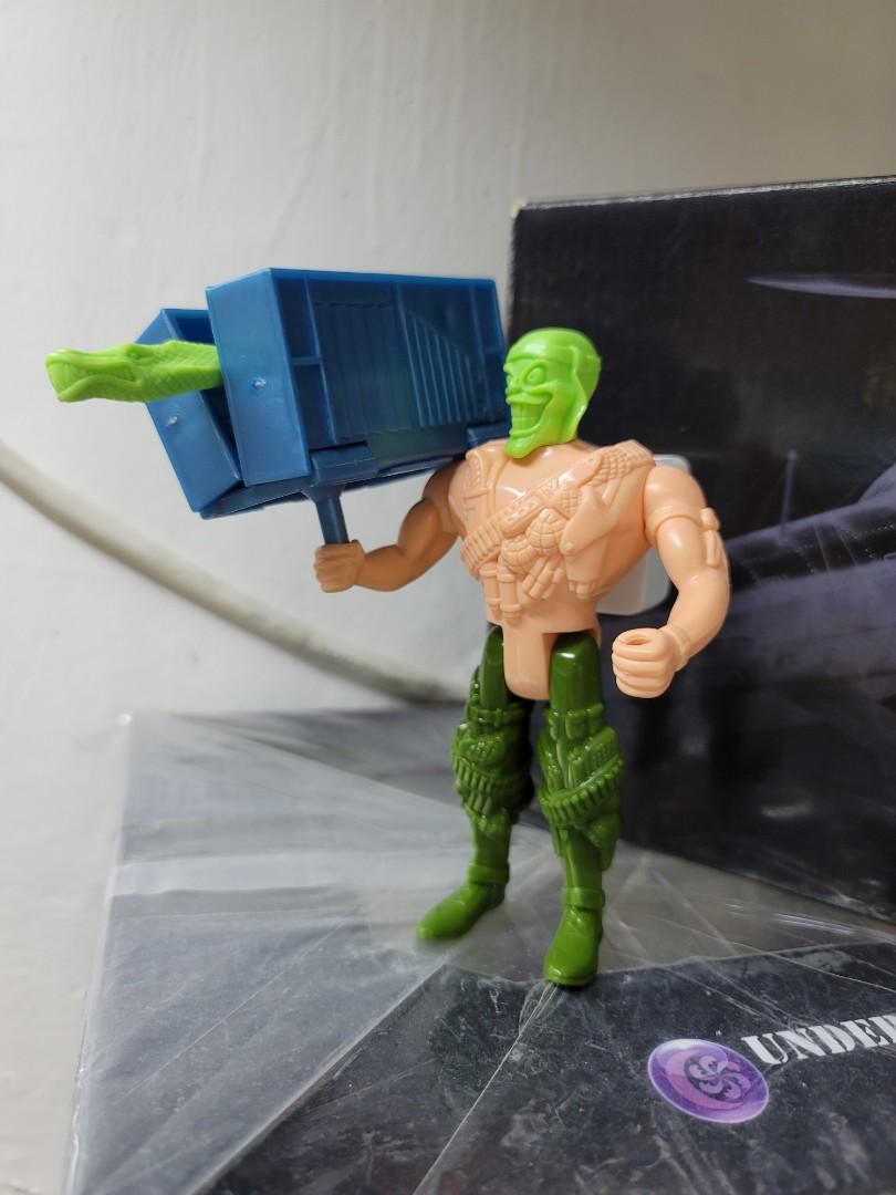 THE MASK JIM CARREY test shot prototype factory sample figure carey animated toy island with Cannon-concealing Combat Case prototype factory sample