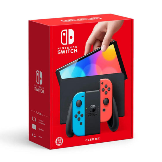 Nintendo Switch (OLED) (Electric Blue/Electric Red)