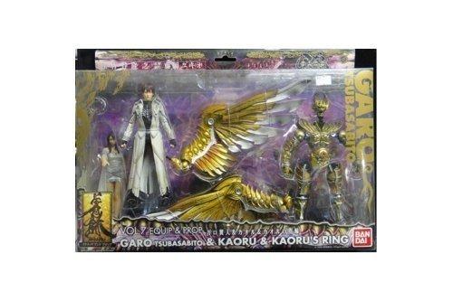 BANDAI GARO EQUIP & PROP TSUBASABITO & KAORU WITH RING Garo Winged Man Saejima Kouga