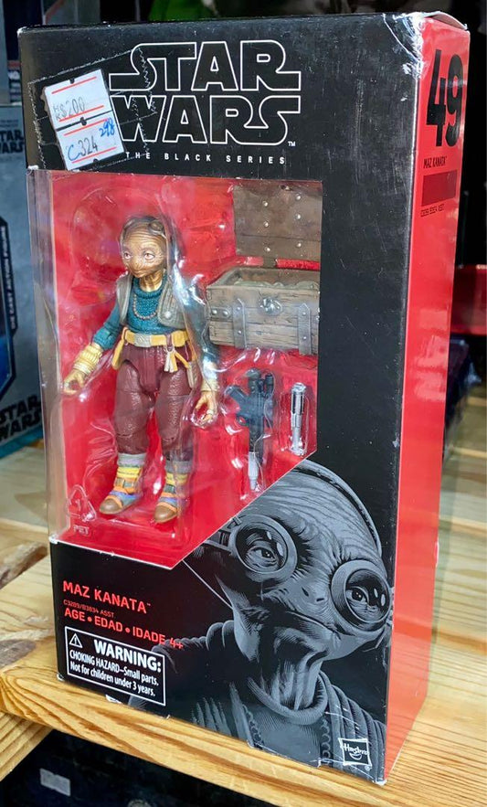 C324-298 HASBRO STAR WARS THE BLACK SERIES FIGURE 49 MAZ KANATA 58751