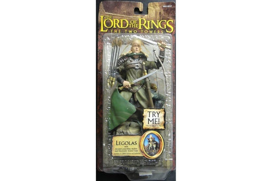 TOY BIZ 81663 THE LORD OF THE RINGS THE TWO TOWERS LEGOLAS WITH ARROW-LAUNCHING ACTION AND ELECTRONIC SOUND BASE ORLANDO BLOOM