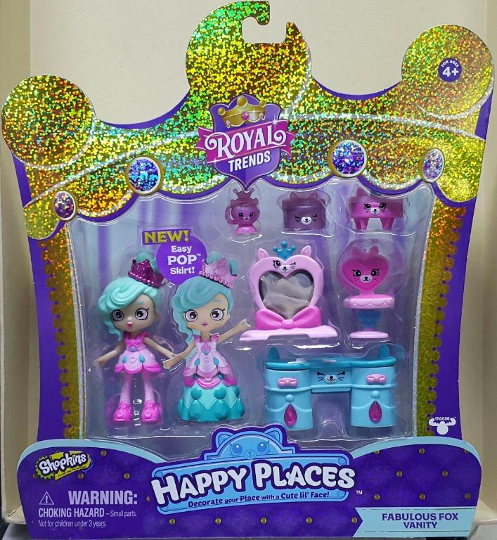 MOOSE 57593 ROYAL TRENDS HAPPY PLACES FABULOUS FOX VANITY SET SHOPKINS ROYAL TRENDS HAPPY PLACES FABULOUS FOX VANITY SET