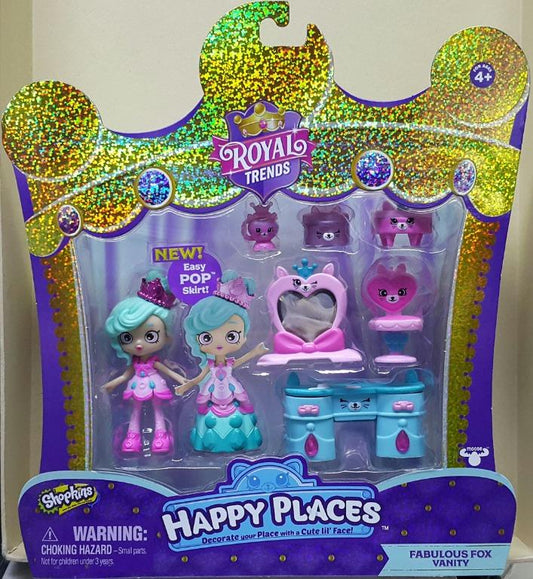 MOOSE 57593 ROYAL TRENDS HAPPY PLACES FABULOUS FOX VANITY SET SHOPKINS ROYAL TRENDS HAPPY PLACES FABULOUS FOX VANITY SET