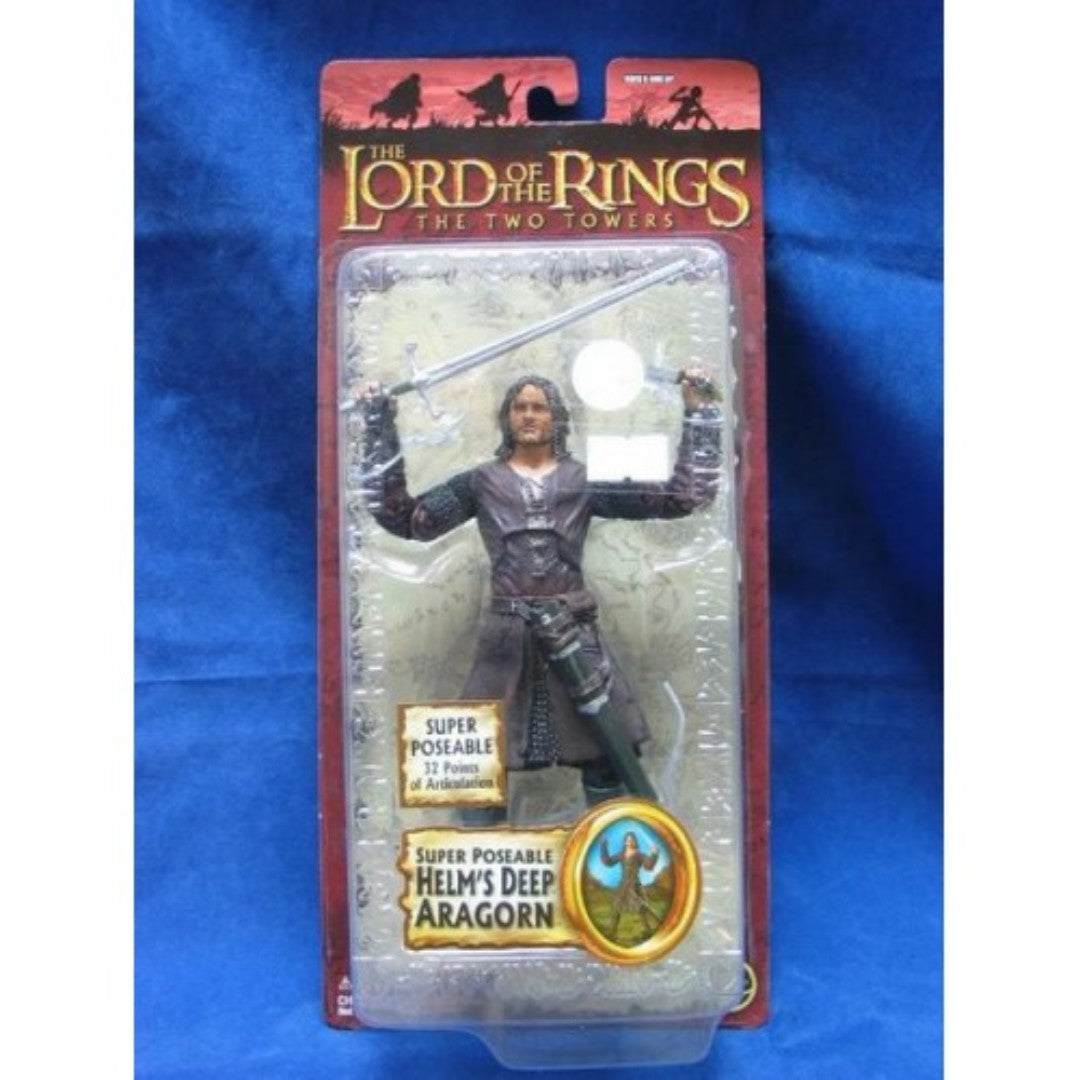 TOY BIZ 81446 THE LORD OF THE RINGS THE TWO TOWERS HELM'S DEEP ARAGORN VIGGO MORTENSEN  b5640226 Save