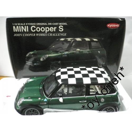 KYOSHO 1/18 MINI COOPER S JOHN COOPER WORKS CHALLENGE GREEN 08557G   b27301476