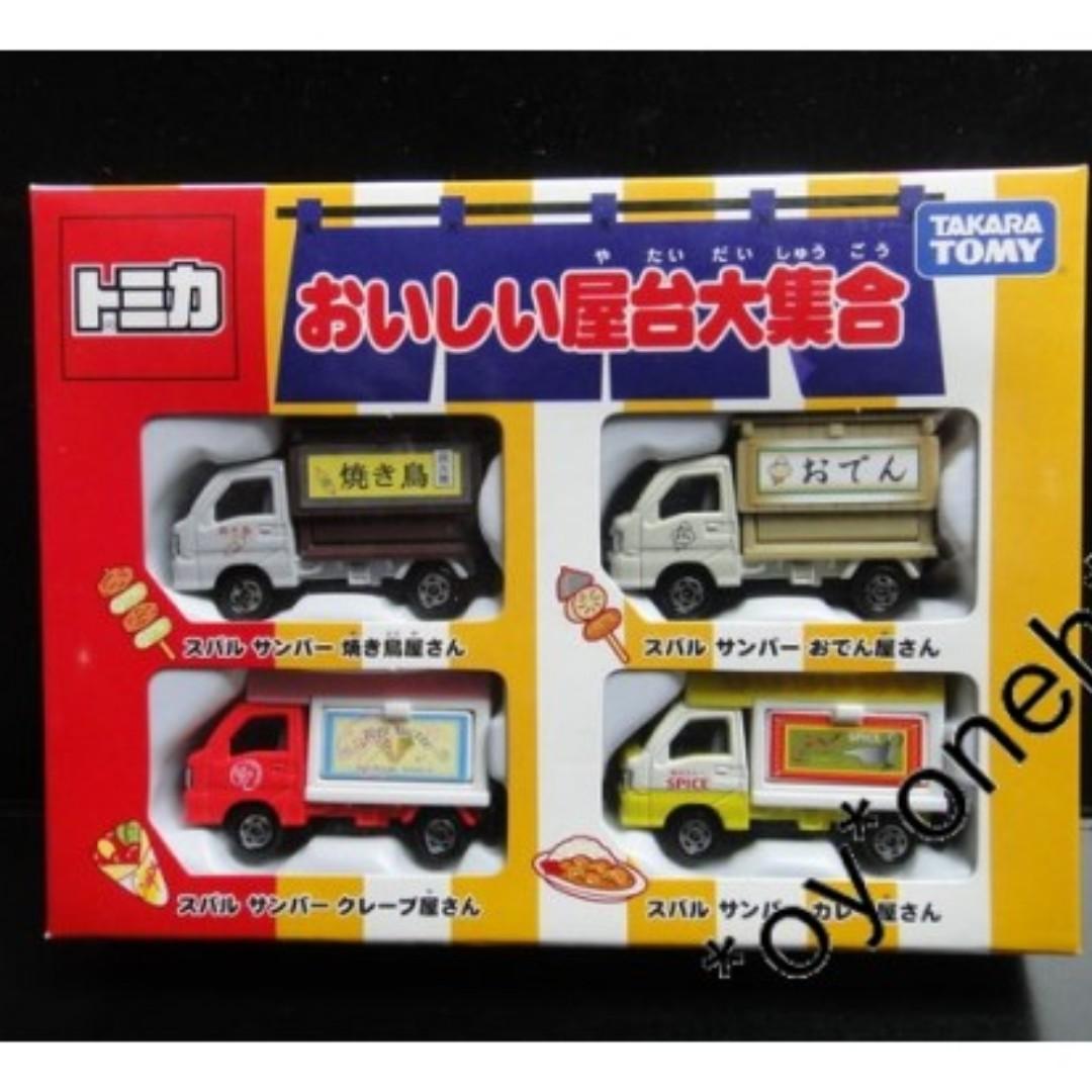 TAKARA TOMY 78583 TOMICA DELICIOUS FOOD STALL SUBARU 4-PACK SET