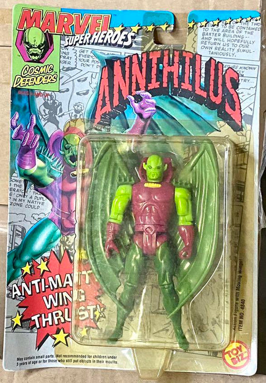 TOY BIZ 48401 MARVEL SUPER HEROES COSMIC DEFENDERS ANTI-MATTER WING THRUST ANNIHILUS FIGURE