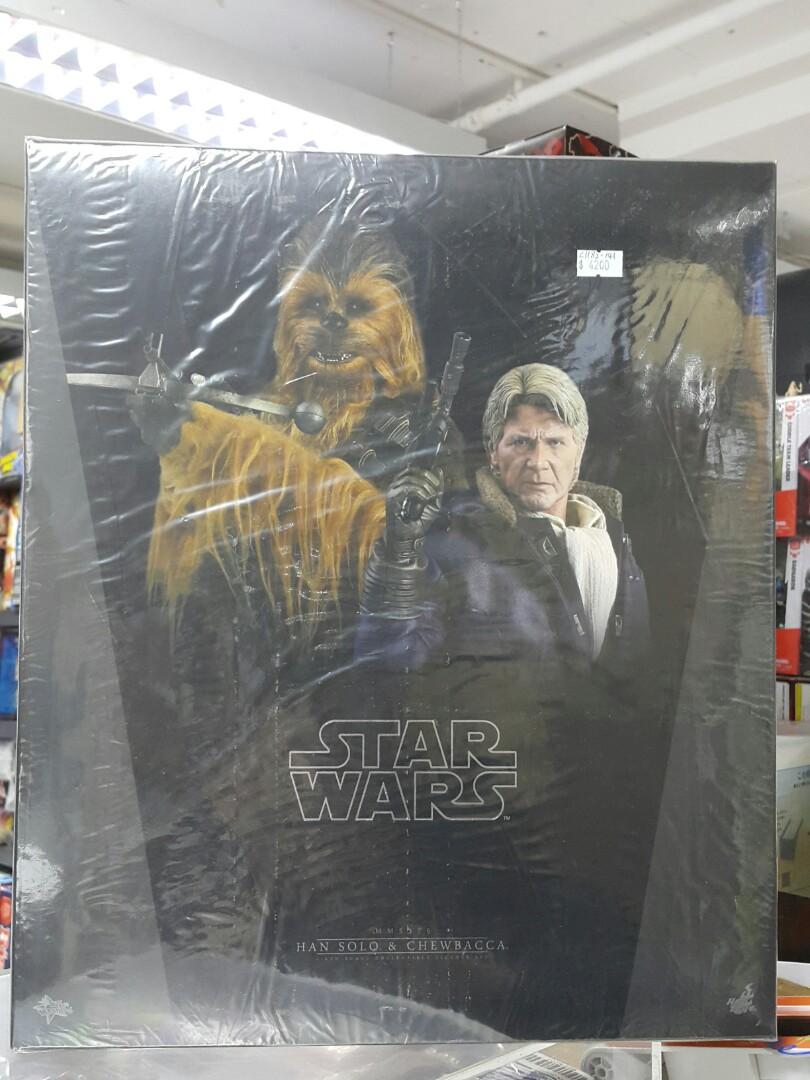 HOT TOYS 18151 Movie Masterpiece Series Star Wars The Force Awakens - Han Solo  and Julie Doll Set  L