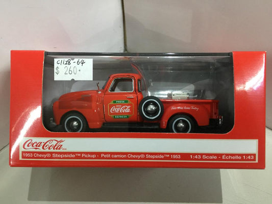 MOTORCITY 1/43 1953 Coca Cola Chevy Pickup with Metal Cooler