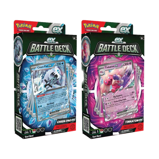 Pokemon TCG US version Tinkaton ex Battle Deck & Chien-Pao ex Battle Deck