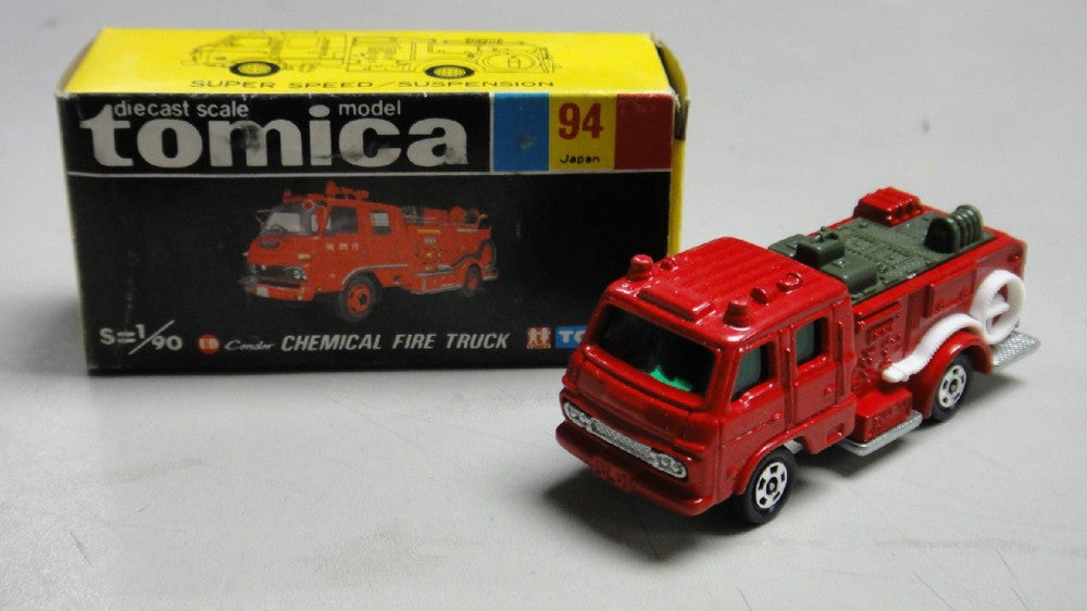 VINTAGE TOMICA 94 - UD CONDOR CHEMICAL FIRE ENGINE TRUCK MADE IN JAPAN
