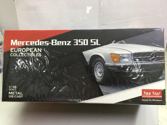 SUN STAR 1/18 1977 MERCEDES-BENZ 350SL HARD TOP BLUE GREL