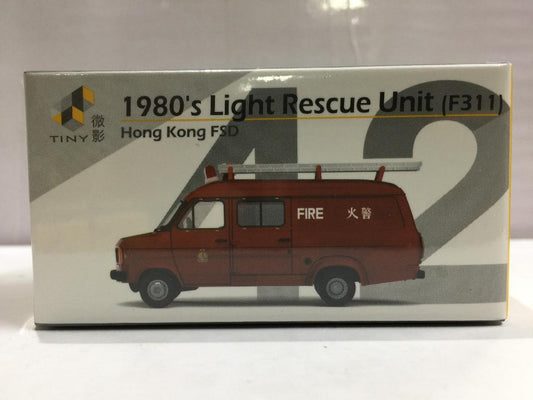 TOYEAST TINY CITY 42 DIE-CAST MODEL CAR 1980's LIGHT RESCUE UNIT HONG KONG FSD F311 ATC64877 00059