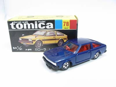 VINTAGE TOMICA 78 - TOYOTA COROLLA LEVIN MADE IN JAPAN