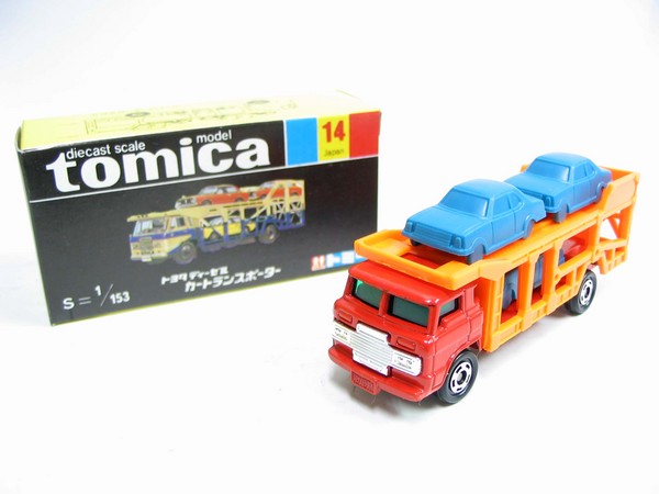 VINTAGE TOMICA 14 - TOYOTA DIESEL CAR TRANSPORTER MADE IN JAPAN