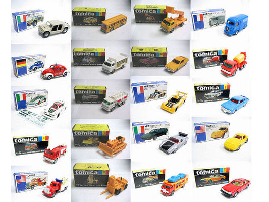 VINTAGE TOMICA BRAND NEW MADE IN JAPAN OLD MODEL CAR 60'S SET TOYOTA ROLLS LAMBORGHINI VW BENZ SKYLINE MINI COOPER