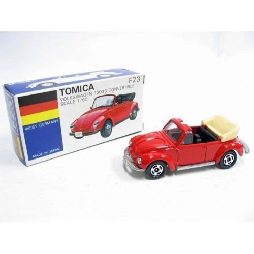 VINTAGE TOMICA F23 Foreign Car WEST GERMANY - Fukushi VOLKSWAGEN 1303S CONVERTIBLE MADE IN JAPAN