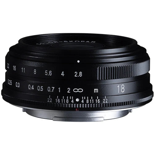 Voigtlander Color-Skopar 18mm F2.8 Aspherical Lens (Fujifilm X-mount/Black)